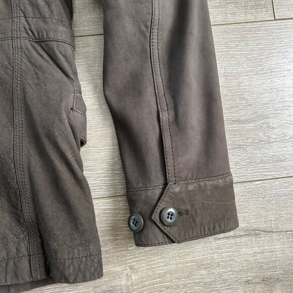 All Saints Courte Mens Nubuck Field Jacket, Like New, Size M - Picture 7 of 14